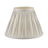Laura Ashley Fenn Shade 8" Silver Pleated Empire